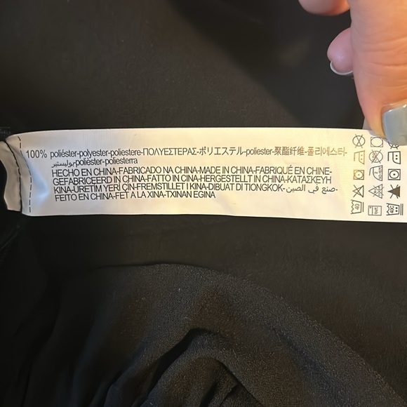 NWT ZARA PLEATED CROP TOP, Black, Size XXL - Picture 15 of 16